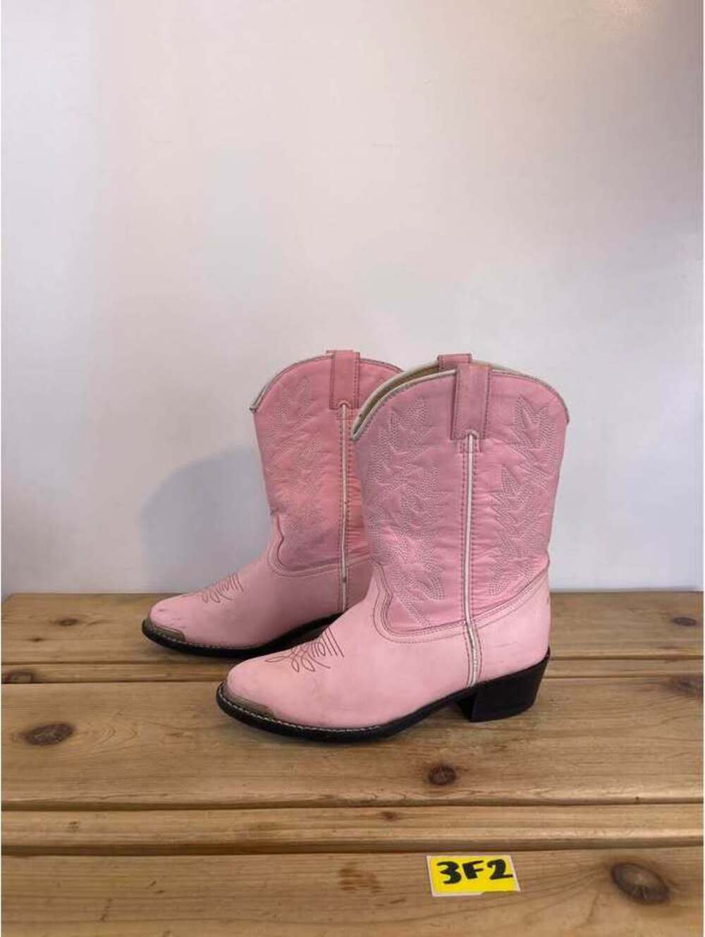 Durango Pink Cowboy Boots Youth Size 2